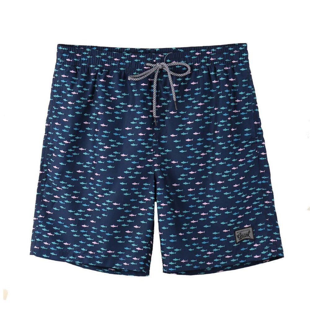 Boys' Swim Trunks Quick Dry Hawaii Style Shorts with Mesh Liner
